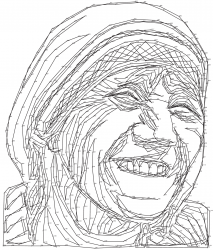 Mother Teresa dot-to-dot